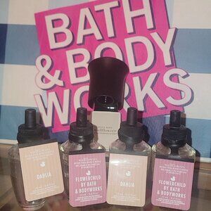 🎉 NWT BATH & BODY WORKS X DAHLIA & FLOWERCHILD WALLFLOWER PLUG-IN & REFILLS